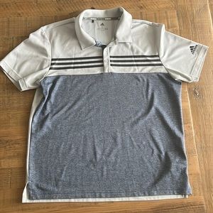 ADIDAS Mens Gray Polo